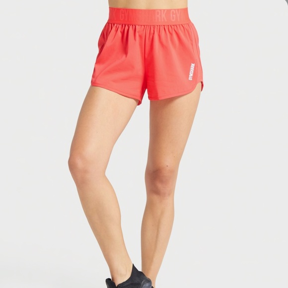 Gymshark Pants - Gymshark Training Loose Shorts in Powder Red